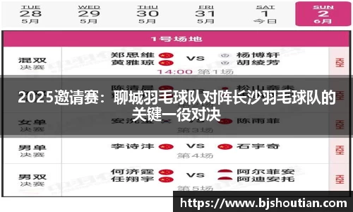 2025邀请赛：聊城羽毛球队对阵长沙羽毛球队的关键一役对决