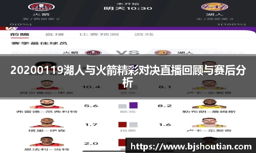 20200119湖人与火箭精彩对决直播回顾与赛后分析